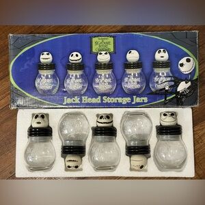 Nightmare Before Christmas Jack Head Storage Jars Set of 5
